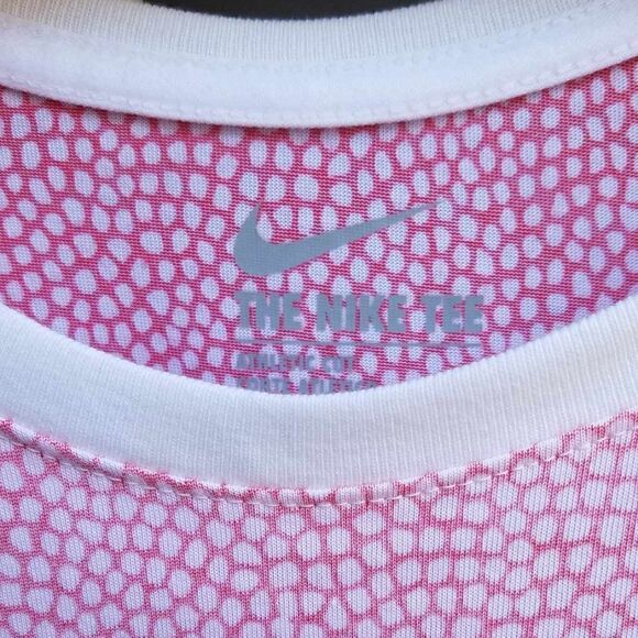 NWT Nike Pink White Dot Sleep Shirt OS - Picture 4 of 9